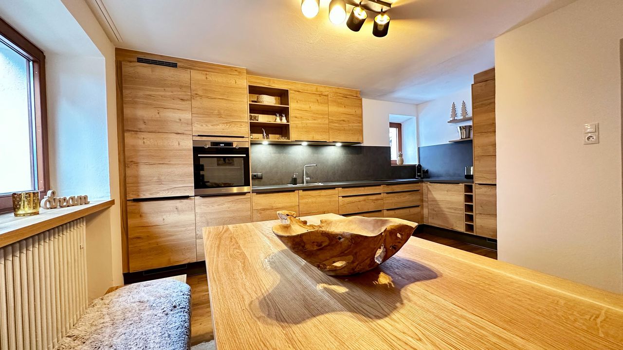 kitchen with table and kitchenette kitchen with table and kitchenette
